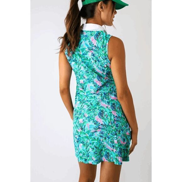 🏌️ LILLY PULITZER UPF 50+ Luxletic Silvia Dress with Pockets & Shorts XL NWT - Picture 6 of 16